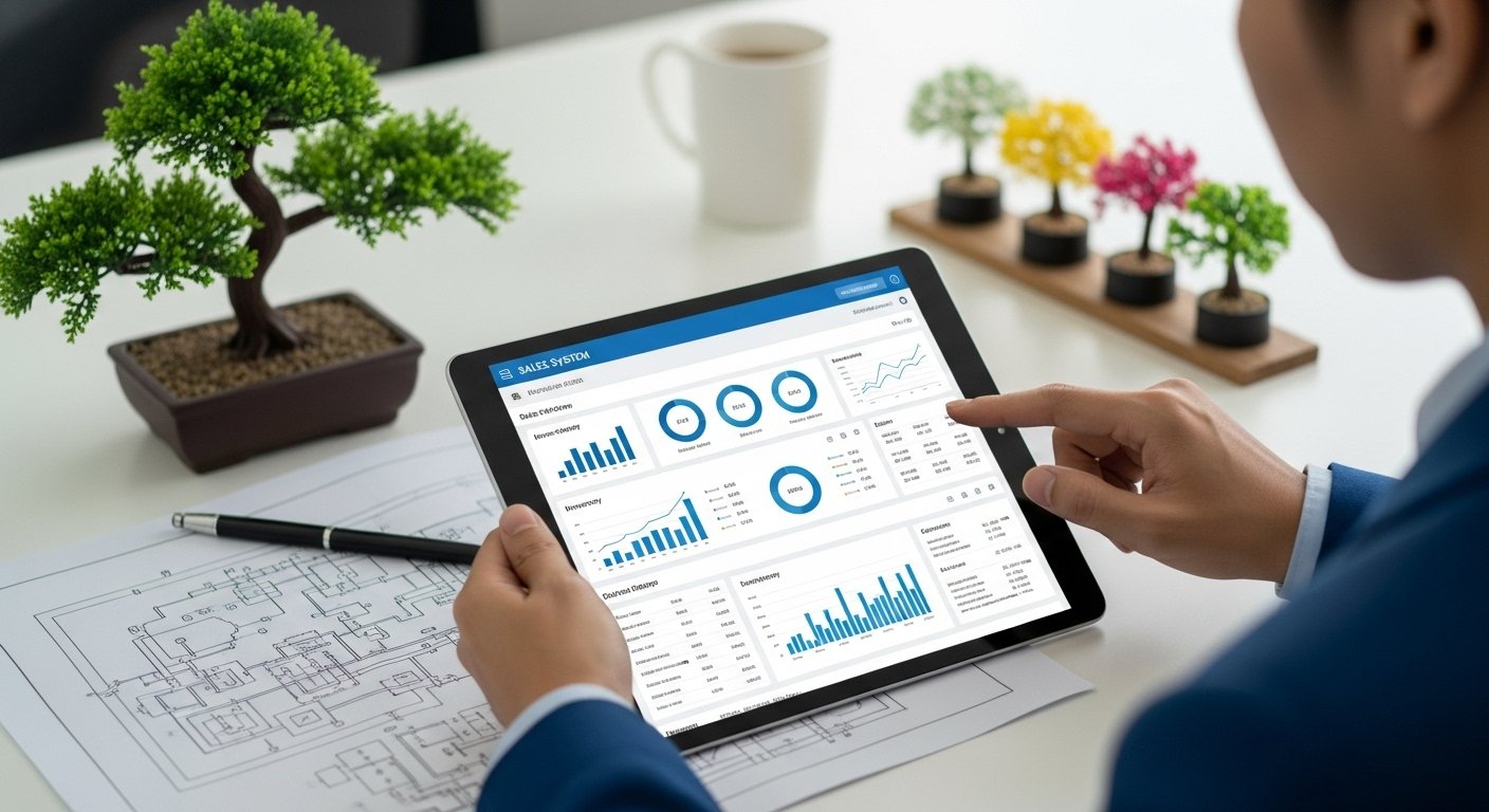 Dashboard con gráficas de ventas y operación